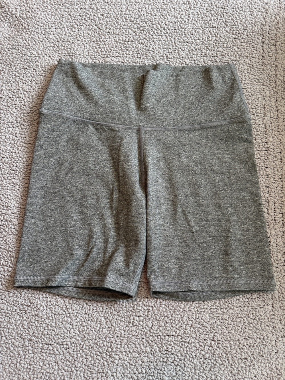 aerie Heather Gray High-Waist Bike Shorts